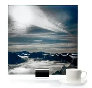 1460-Mountains Printed and Laminated Glass