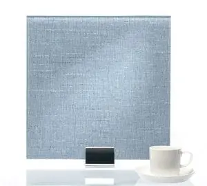 3086-Satin Twill Indigo Vinyl Laminated Glass