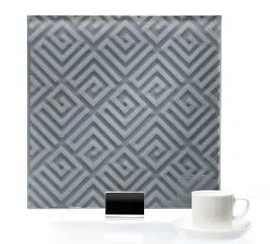 3303-Grecian Etched Laminated and Back Painted Glass