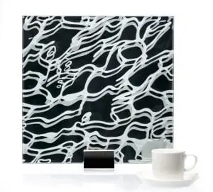 IM 3309-Twirl Etched Laminated and Printed Mirror