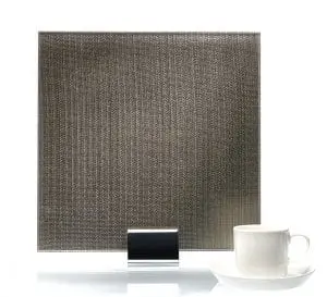 IM 3523 Simple Satin Silver Metal Laminated Mirror