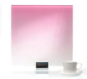 pink hue glass sample