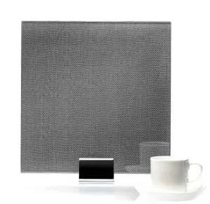 IM 3508 Chevron Clear Silver Metal Laminated Glass