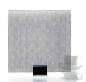 IM 3510 Chevron Low Silver Metal Laminated Glass